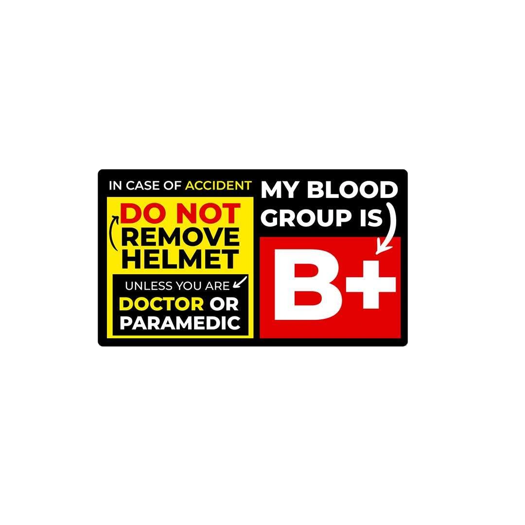 B Positive Sticker